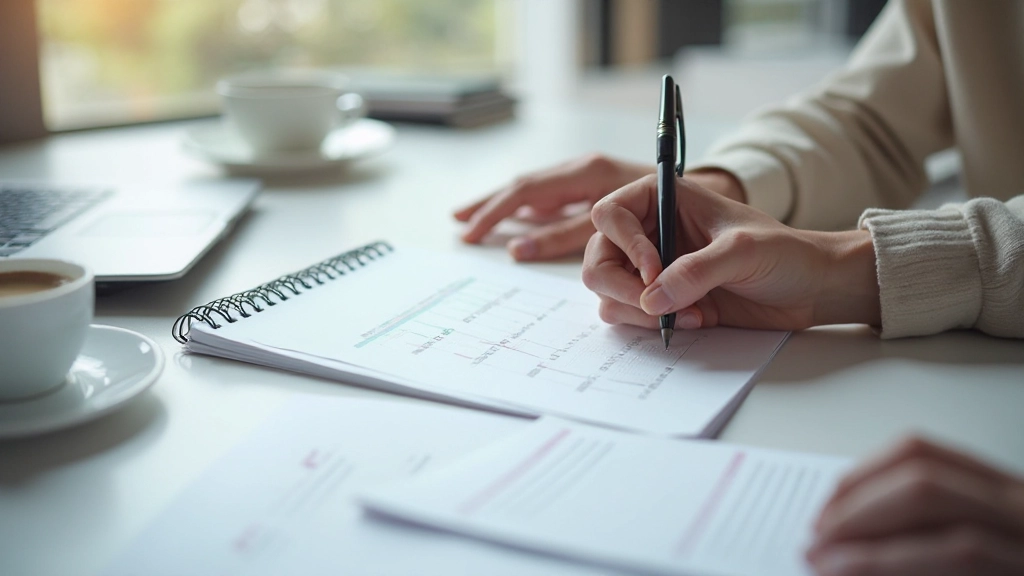 Organiserad arbetsplats med kalender, uppgiftslista och planeringsverktyg